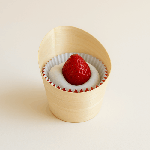 ichigo daifuku in single package cup