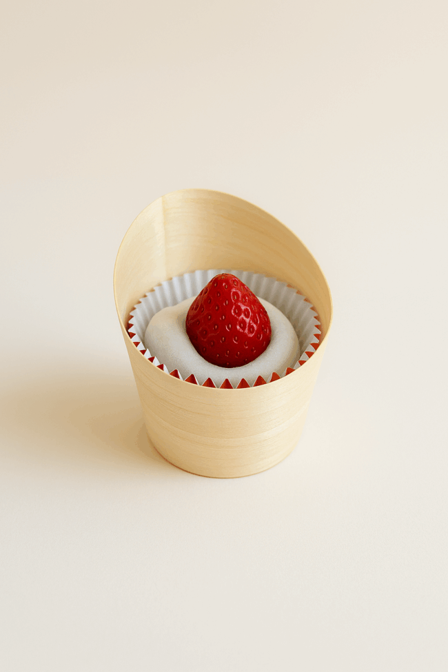 ichigo daifuku in single package cup
